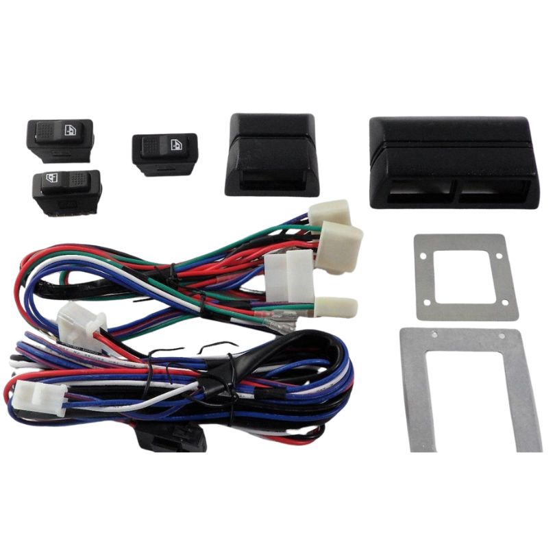 Universal Power Window Kit (Pair) to suit Flat Glass (Hot Rod, Chev, Ford & Pickup)