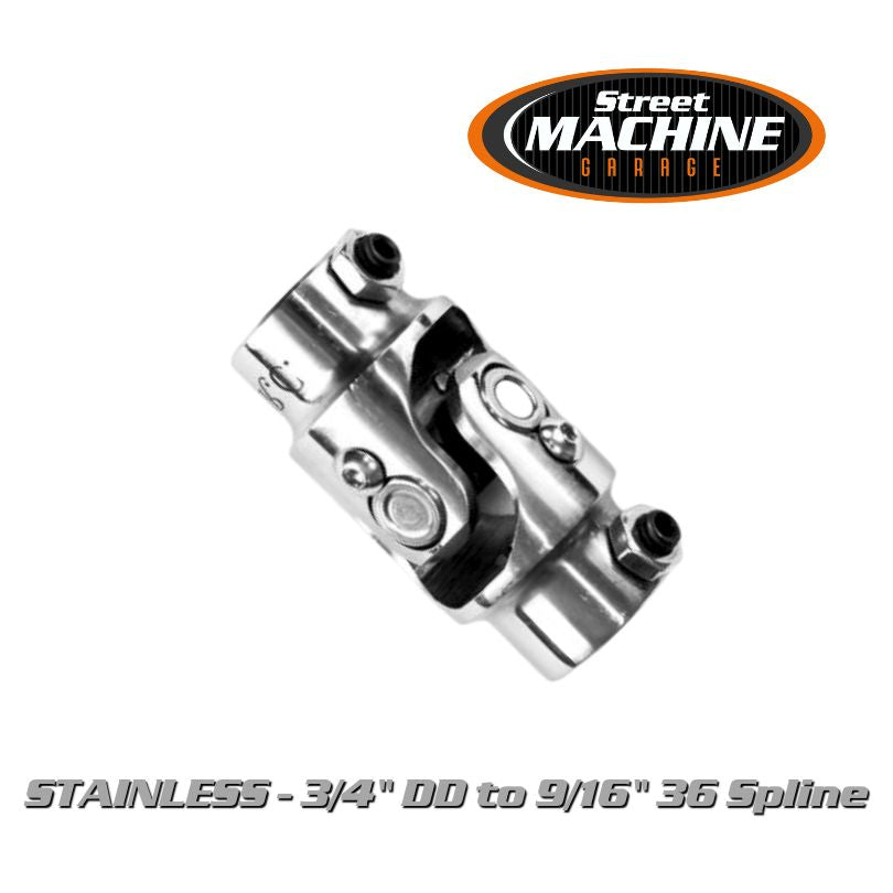 Steering Universal Joint 3/4" DD to 9/16" 36 Spline - Engineer Approved