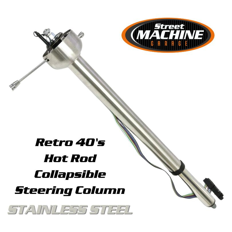 Retro 40's Hot Rod Collapsible Steering Column
